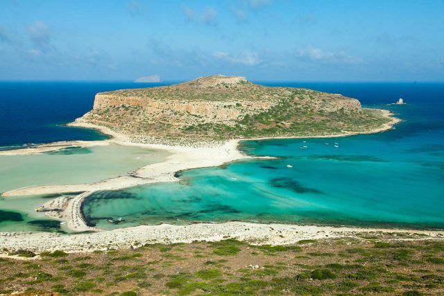 Прасониси - место слияния двух морей на Родосе в Греции