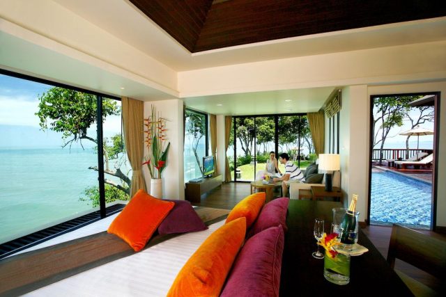 отели и бунгало с панорамным видом на море и пляж на острове Ко Ланта Таиланд